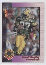 1992 Wild Card Field Force Silver Terrell Buckley #17 Rookie RC 0h1. rookie card picture