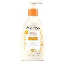 Aveeno Protect and Hydrate SPF 60 Sunscreen Lotion 12 Fl Oz for Sensitive Skin 2.50 per gallon