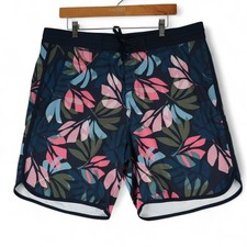 Old Navy Board Shorts Mens 38x9 Floral Palms Swimwear Beach Stretch