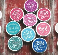1000.. 1.5" Thank You Stickers for Small Business Self-Adhesive Stickers