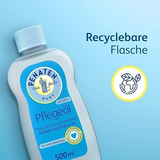 Penaten Pflegeöl Massage Babyöl Körperöl empfindliche Haut Baby 1 x 500ml - Bild 2 von 4