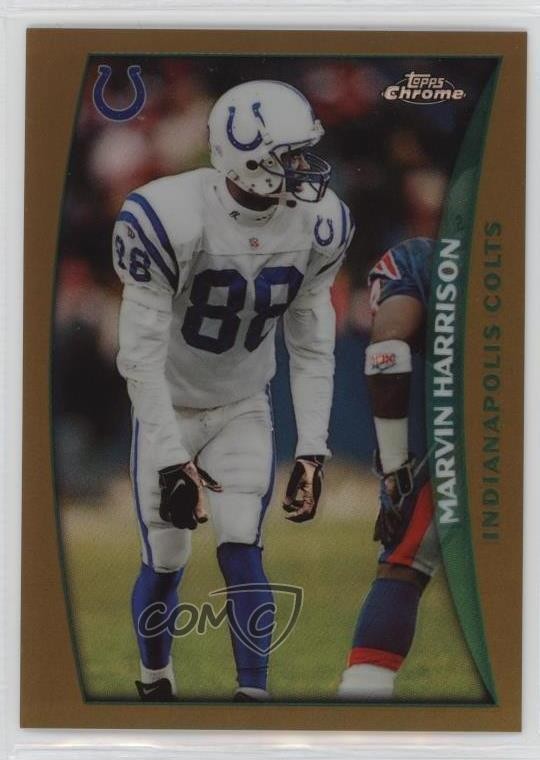 1998 Topps Chrome Refractor Marvin Harrison #161 HOF 4f5