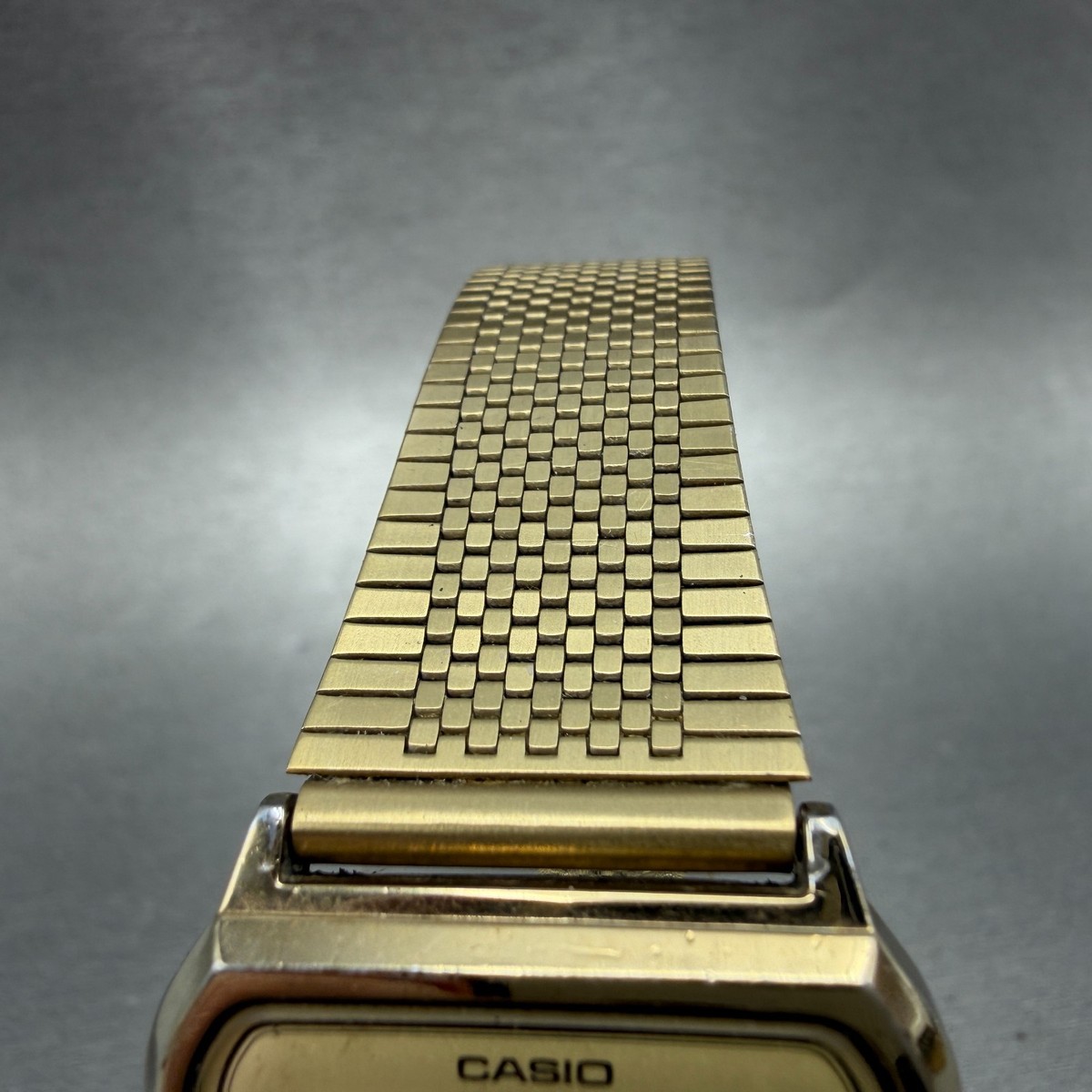 Casio SA-70G Watch Men 31mm Gold Alarm Chronograph Octagon New