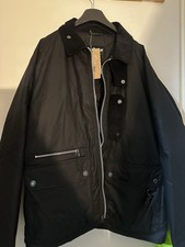 Barbour Jacket Men Tract Wax Jacket Bike Jacket Black New With Tags