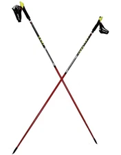 LEKI Nordic Walking Carbon Blade Race Vario Walking Poles Red 130cm150cm