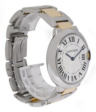 Cartier Ballon Bleu 36mm 18k Yellow Gold/Steel Quartz Watch W69008Z3 3005 6