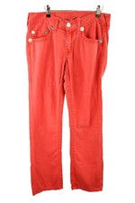TRUE RELIGION Red Bobby Super T Jeans Größe 34 Damen Freizeit Outdoor AF1688