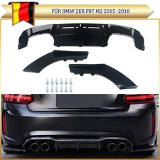 MTC Style Diffusor F�r BMW 2er F87 M2 2015 Schwarz Sto�stange Heckdiffusor Lippe