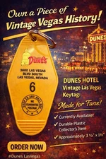 Las Vegas DUNES “genie” inspired hotel keytag