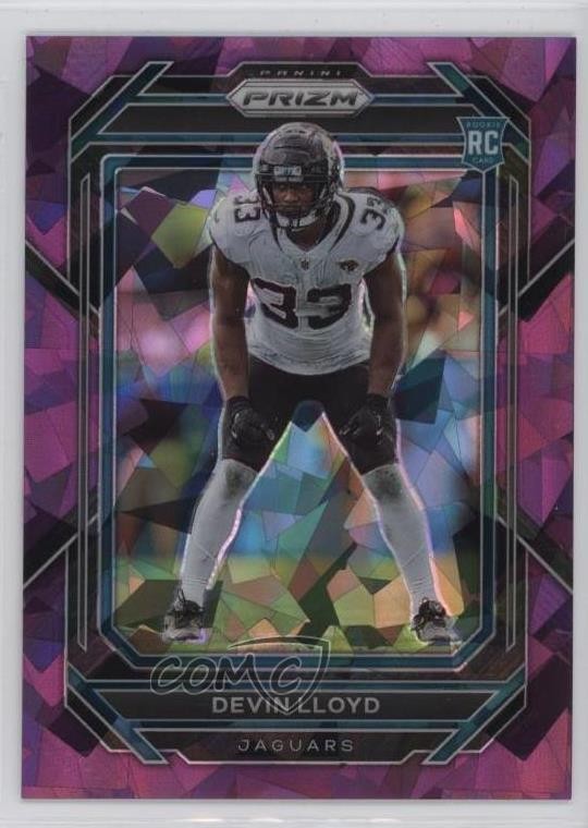 2022 Panini Prizm Rookies Purple Ice Prizm 181/225 Devin Lloyd #376 Rookie RC