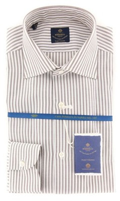 Luigi Borrelli Braunes Hemd - Slim - 15/38 - (EV06412260RIO)