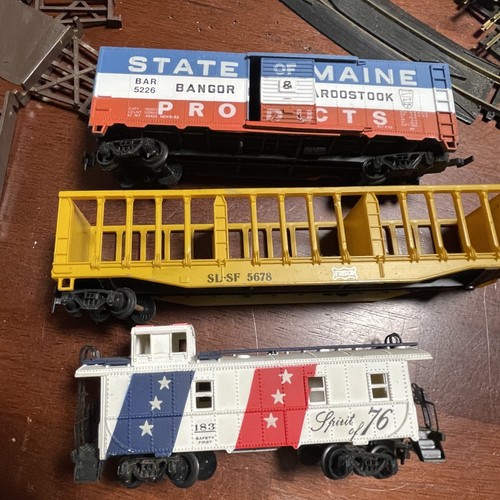 Vintage HO Scale AHM Train Set Lok Wagen Spur Power Pack 70er 80er Jahre - Bild 17 von 24