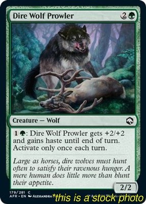 Dire Wolf Prowler Adventures in the Forgotten Realms[AFR - 179] Common Lightl...