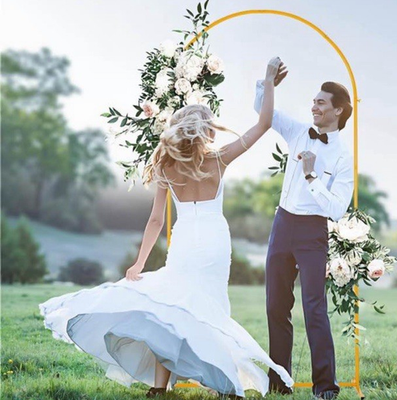 #ad #ad Gold Metal Arch Backdrop Stand for Wedding Easy Assembly 2m x 1m $15.00