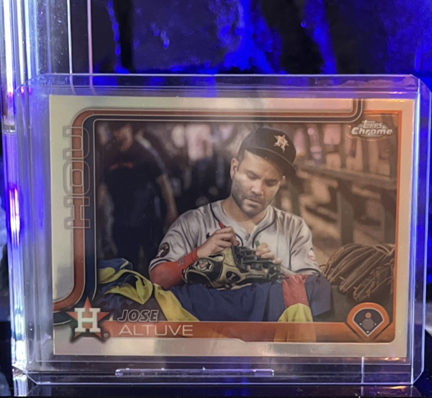 Topps 2025 Chrome SP Image Variation Jose Altuve #77 Houston Astros