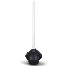 Korky Toilet Plunger 13.75 inch L X 6 inch D - Case of: 1;