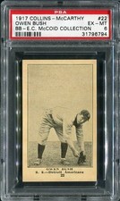 1917 Collins - McCarthy #22 Owen Bush Tigers PSA 6 EX-MT 31796794 