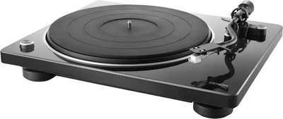Denon - DP-400 Semi-Automatic Analog Turntable Black - New