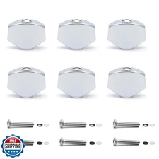 harpfeas 6PCS Metal Small Square Shape Guitar Tuning Peg Buttons,Tuning Key B