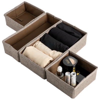 Whitmor 4-Piece Drawer Organizers