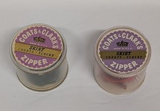 Vintage Coats & Clark's Skirt Zippers Atom Red 9"/Forest Green 7" USA Made NOS
