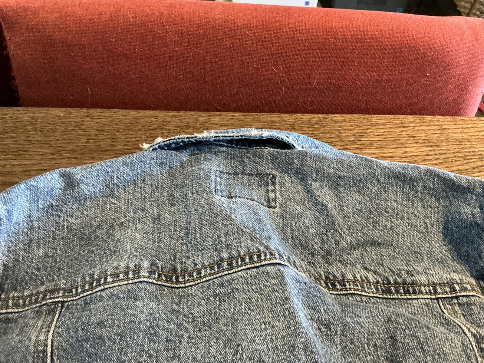 UNIVERSAL THREAD Waist Length Button Down Denim J… - image 23