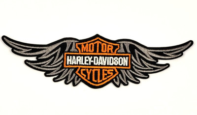 Harley Davidson Motorcycles USA 15 cm Patch Bügelflicken gestickter Aufnäher