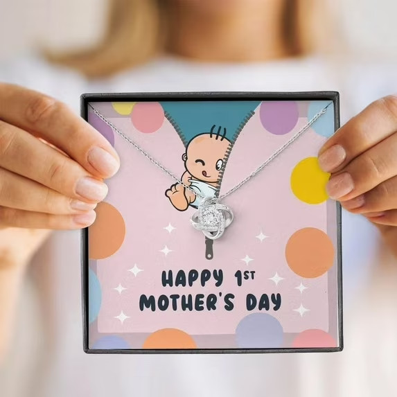 Collar mamá primera vez, regalo personalizado para mamá futura