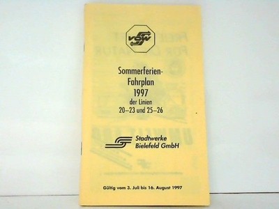 Sommerferien - Fahrplan der Linien 20-23 und 25-26. Gültig vom 3. Juli bis 16. A