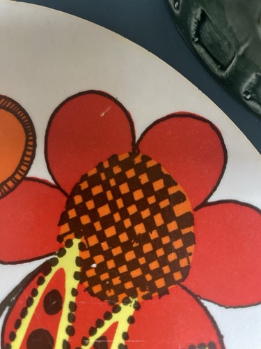 Vintage Taunton Vale Chopping/Serving Board Bouquet 1960/70's Florals - Foto 7 di 13