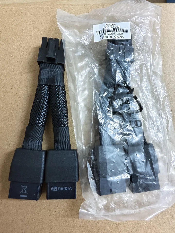 NVIDIA Card Power Cable Splitter Adapter 8Pin for Tesla K80 M40 P40 P100 V100 - Image 2 of 4