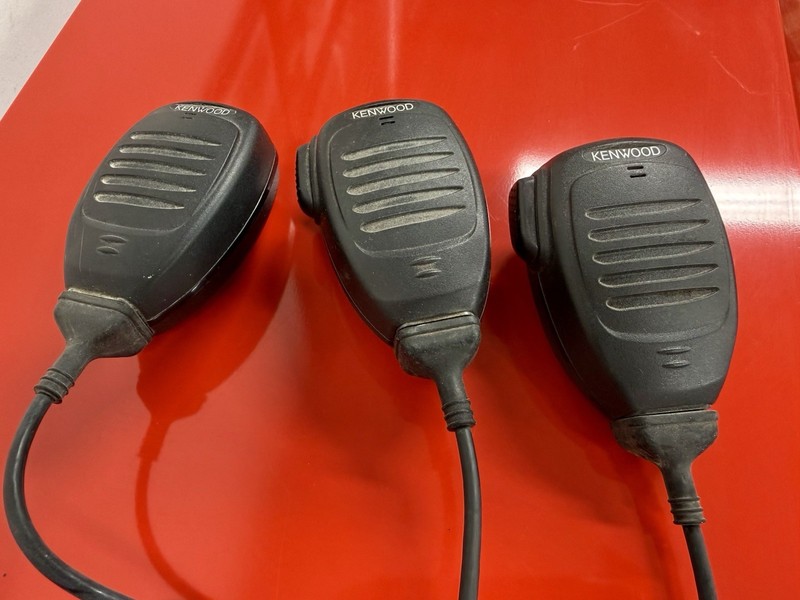 Lot of 3 Kenwood KMC-35 Handheld Speaker Microphones - NR!