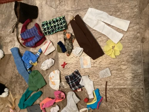 Vintage Mattel Barbie Skipper Ken Doll Clothes Some Other Mix Clothes Dress Lot