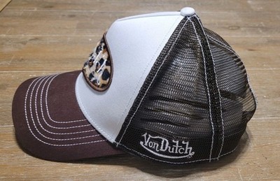 Von Dutch Trucker Hat Snapback Cap Animal Print Brown White  display picture 3
