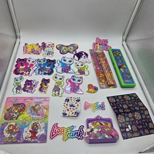 Vintage Lisa Frank Stationary Stickers Pencils Magnets Notes Cardboard Cutouts