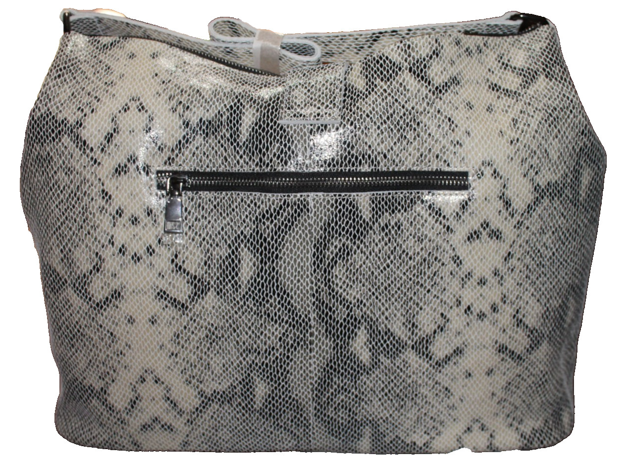 Genuine Leather Handbag Python printed new in dus… - image 2