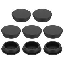 8pcs, Silicone Hole Plug 51.3mm Black High Temp T Type Rubber Stoppers