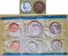 1 90% Silver Merc 10c, 1 Indian Head 1c (1941S & 1899P) & 1 US Mint Set (1972P)