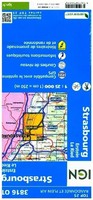 3816OT Strasbourg.Erstein.Le Ried (Land-)Karte FranzöSisch 2020 Ign-Frankreich
