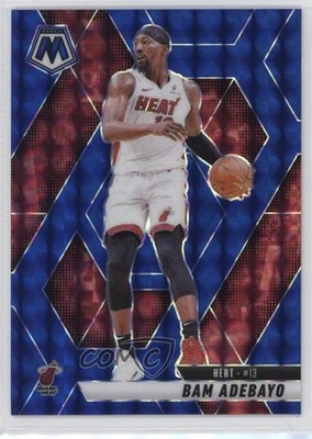 2024-25 Panini Mosaic Blue Mosaic Prizm 100/199 Bam Adebayo #6 1a39