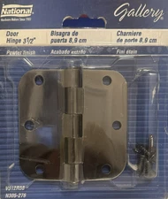 3 1/2-inch National Hardware Steel Hinge w/Removable Pin - Pewter V512R58 - NEW