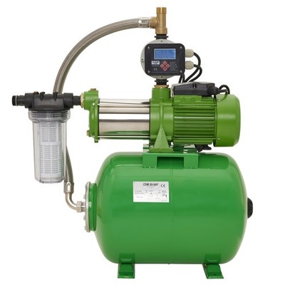Hauswasserwerk 24 L 6,5 bar CHM GmbH Kreiselpumpe Edelstahl 1,65 Kw 10.000 L/h