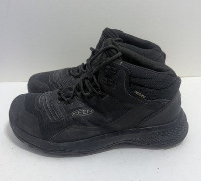 Keen Tempo Flex Mid Men's Waterproof Hiking Trail Outdoor Black Boots US Sz 10.5