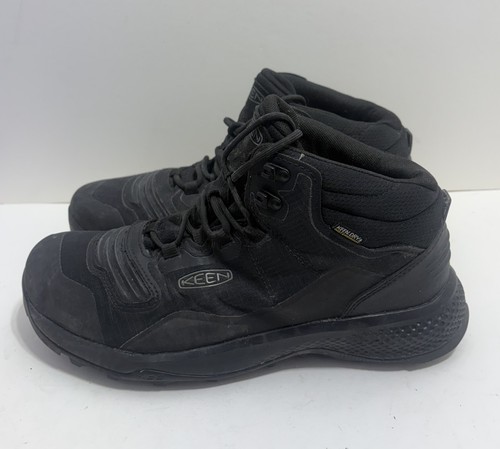 Keen Tempo Flex Mid Men's Waterproof Hiking Trail Outdoor Black Boots US Sz 10.5