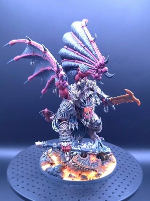 Warhammer 40,000 Daemon Primarch  of Khorne, Angron (Fully Painted/OSL)