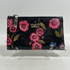 KATE SPADE Wallet Small Leather Cameron Street Meadow Lacey Bifold Black