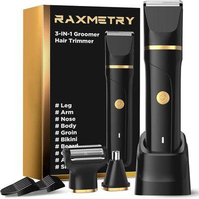 Beard Trimmer for Men,Manscape 3-In-1 Electric Razor Groin Groomer,Ipx7 Waterpro