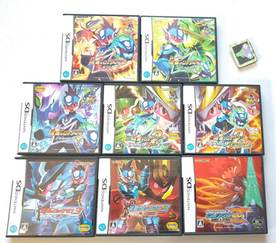 Lot 8 DS Mega Man Star Force 1 2 3 & Zero Collection Nintendo CAPCOM Japan CIB