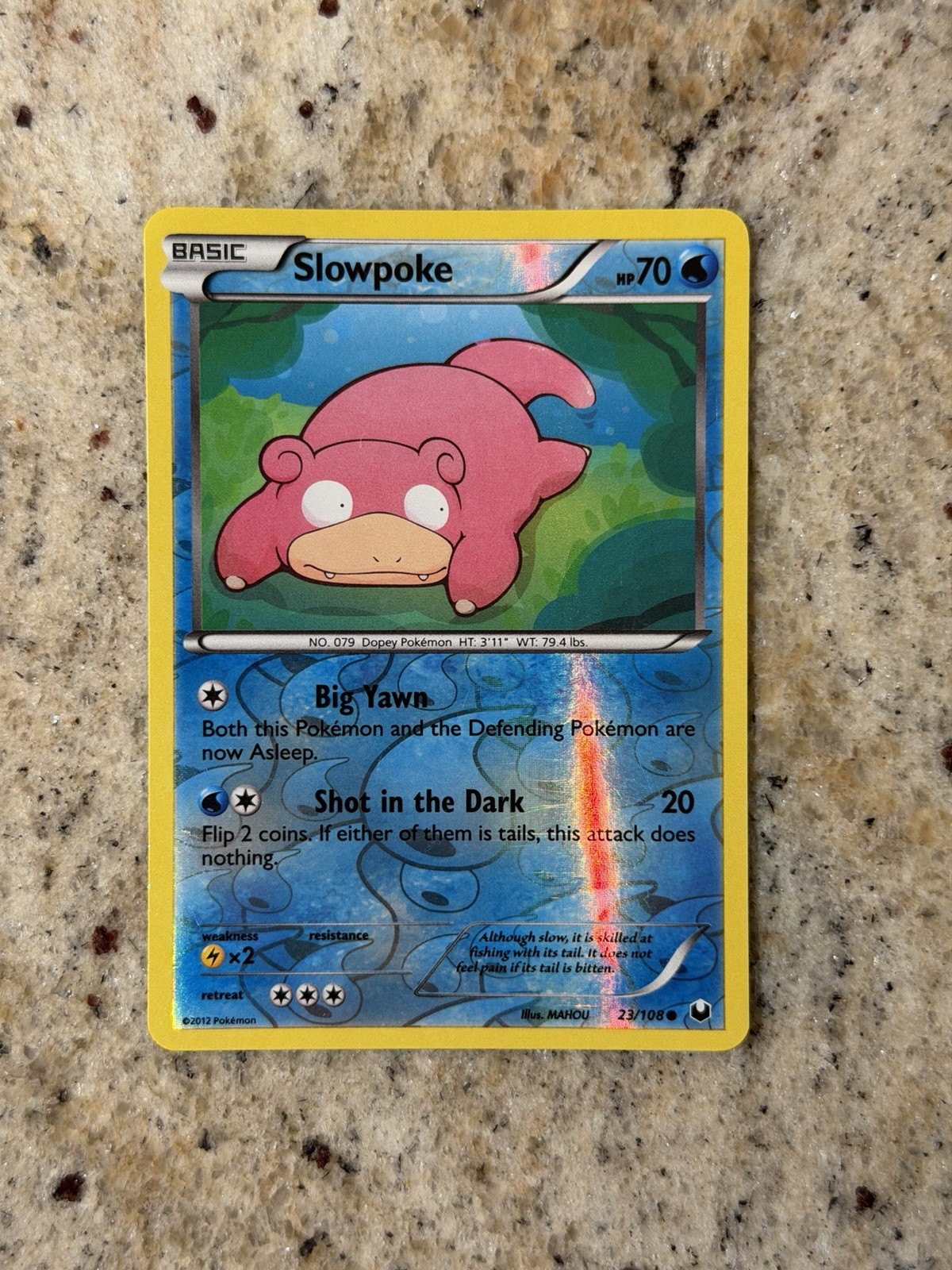 Pokemon Dark Explorers Slowpoke Reverse Holo 23/108