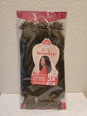 Outre X-Pression Twisted Up Springy Afro Twist Synthetic Braiding Hair 2T1B/30